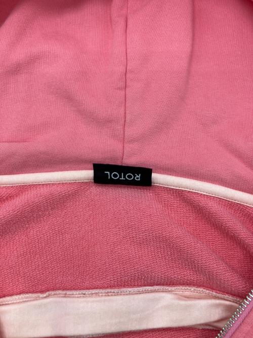 ROTOL（ロトル）ROTOL (ロトル) TRANSFORM FULL ZIP HOODIE（トランスフォーム フルジップ フーディ） ピンク サイズ:2の古着・服飾アイテム