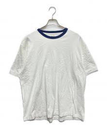 blurhms ROOTSTOCK×B-SHOP（ブラームスルーツストック×ビショップ）の古着「別注リンガーTシャツ」｜ホワイト