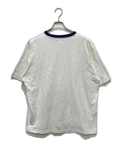 blurhms ROOTSTOCK（ブラームスルーツストック）blurhms ROOTSTOCK (ブラームスルーツストック) B-SHOP (ビショップ) 別注リンガーTシャツ ホワイト サイズ:3の古着・服飾アイテム