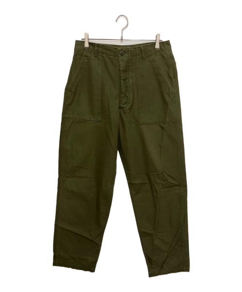 CIOTA（シオタ）CIOTA (シオタ) スビンコットンバックサテンベイカーパンツ カーキ サイズ:6の古着・服飾アイテム