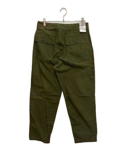 CIOTA（シオタ）CIOTA (シオタ) スビンコットンバックサテンベイカーパンツ カーキ サイズ:6の古着・服飾アイテム