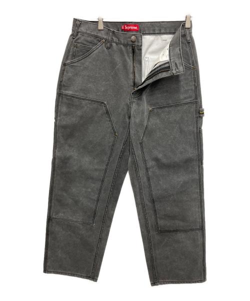 SUPREME（シュプリーム）SUPREME (シュプリーム) Canvas Double Knee Painter Pant（キャンバス ダブル ニー ペインター パンツ） グレー サイズ:32の古着・服飾アイテム