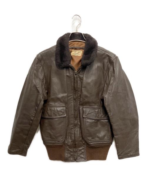 U'S NAVY（ユーエスネイビー）U'S NAVY (ユーエスネイビー) G-1フライトジャケット ブラウン サイズ:40の古着・服飾アイテム