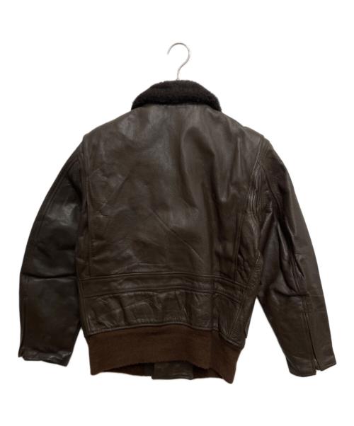 U'S NAVY（ユーエスネイビー）U'S NAVY (ユーエスネイビー) G-1フライトジャケット ブラウン サイズ:40の古着・服飾アイテム