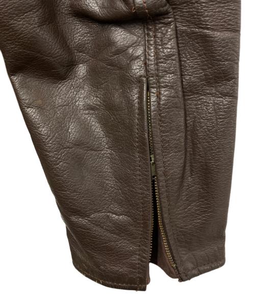 U'S NAVY（ユーエスネイビー）U'S NAVY (ユーエスネイビー) G-1フライトジャケット ブラウン サイズ:40の古着・服飾アイテム