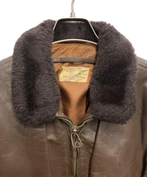 U'S NAVY（ユーエスネイビー）U'S NAVY (ユーエスネイビー) G-1フライトジャケット ブラウン サイズ:40の古着・服飾アイテム