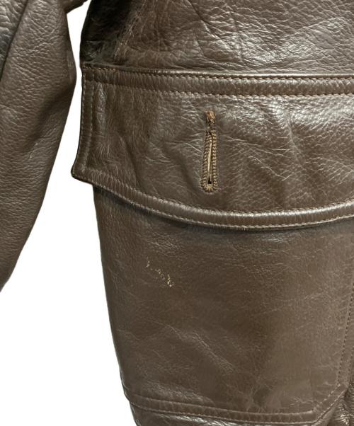 U'S NAVY（ユーエスネイビー）U'S NAVY (ユーエスネイビー) G-1フライトジャケット ブラウン サイズ:40の古着・服飾アイテム