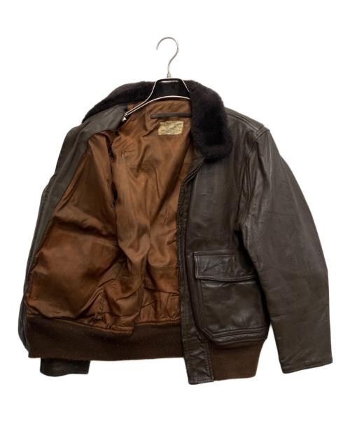 U'S NAVY（ユーエスネイビー）U'S NAVY (ユーエスネイビー) G-1フライトジャケット ブラウン サイズ:40の古着・服飾アイテム