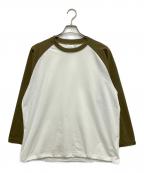DAIWA×green label relaxingダイワ×グリーンレーベルリラクシング）の古着「GLR 合繊 ラグラン Tシャツ」｜グリーン×ホワイト
