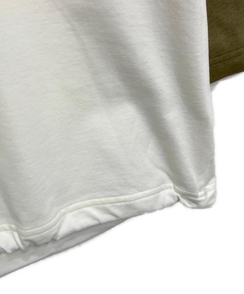 DAIWA（ダイワ）DAIWA (ダイワ) green label relaxing (グリーンレーベルリラクシング) GLR 合繊 ラグラン Tシャツ グリーン×ホワイト サイズ:Mの古着・服飾アイテム