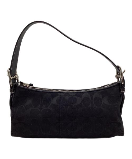 COACH（コーチ）COACH (コーチ) シグネチャーワンショルダーバッグ ブラックの古着・服飾アイテム