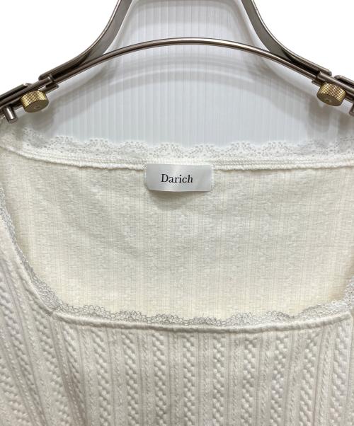 darich（ダーリッチ）darich (ダーリッチ) ケーブルニットソーセットミニワンピース ピンク×ホワイト サイズ:freeの古着・服飾アイテム
