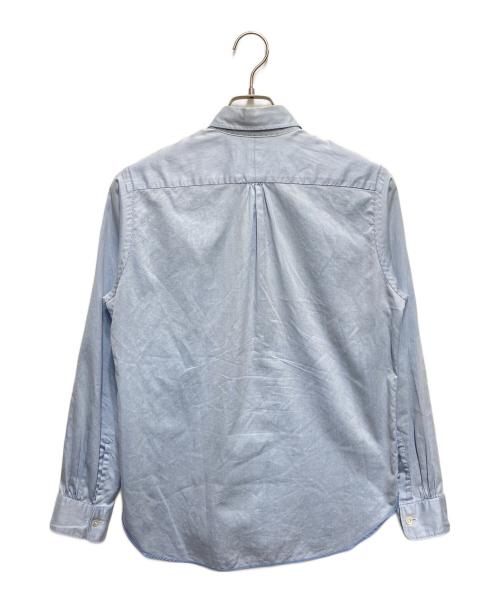 COMME des GARCONS JUNYA WATANABE MAN（コムデギャルソンジュンヤワタナベマン）COMME des GARCONS JUNYA WATANABE MAN (コム デ ギャルソン ジュンヤ ワタナベ マン) ステッチワークボタンダウンシャツ ブルー サイズ:XSの古着・服飾アイテム