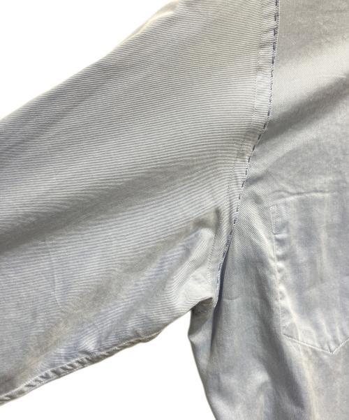 COMME des GARCONS JUNYA WATANABE MAN（コムデギャルソンジュンヤワタナベマン）COMME des GARCONS JUNYA WATANABE MAN (コム デ ギャルソン ジュンヤ ワタナベ マン) ステッチワークボタンダウンシャツ ブルー サイズ:XSの古着・服飾アイテム