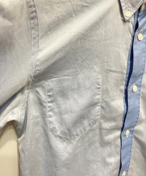 COMME des GARCONS JUNYA WATANABE MAN（コムデギャルソンジュンヤワタナベマン）COMME des GARCONS JUNYA WATANABE MAN (コム デ ギャルソン ジュンヤ ワタナベ マン) ステッチワークボタンダウンシャツ ブルー サイズ:XSの古着・服飾アイテム