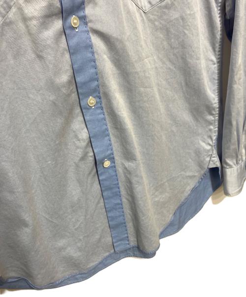 COMME des GARCONS JUNYA WATANABE MAN（コムデギャルソンジュンヤワタナベマン）COMME des GARCONS JUNYA WATANABE MAN (コム デ ギャルソン ジュンヤ ワタナベ マン) ステッチワークボタンダウンシャツ ブルー サイズ:XSの古着・服飾アイテム