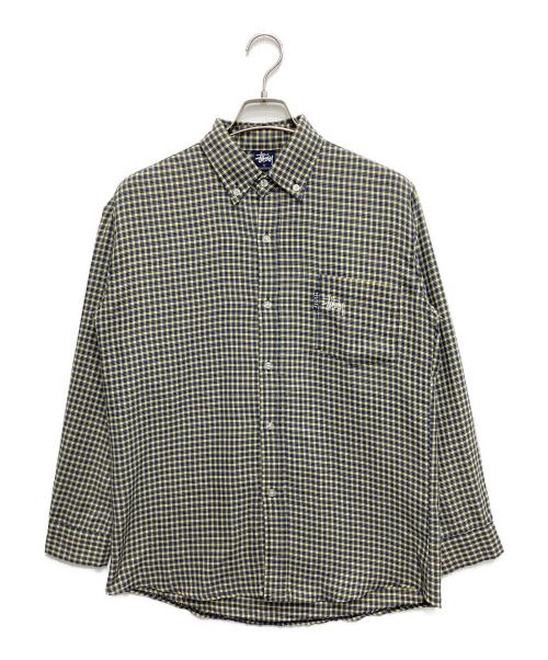 stussy（ステューシー）stussy (ステューシー) チェックBDシャツ ネイビー サイズ:Mの古着・服飾アイテム