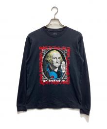stussy（ステューシー）の古着「ジョージワシントン プリントカットソー」｜ネイビー