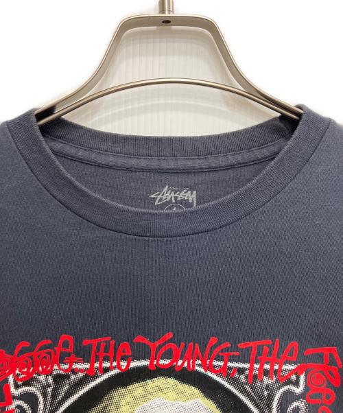 stussy（ステューシー）stussy (ステューシー) ジョージワシントン プリントカットソー ネイビー サイズ:Lの古着・服飾アイテム