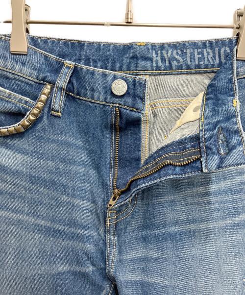 Hysteric Glamour（ヒステリックグラマー）Hysteric Glamour (ヒステリックグラマー) スタッズデニムパンツ インディゴ サイズ:63.5cm (W25)の古着・服飾アイテム