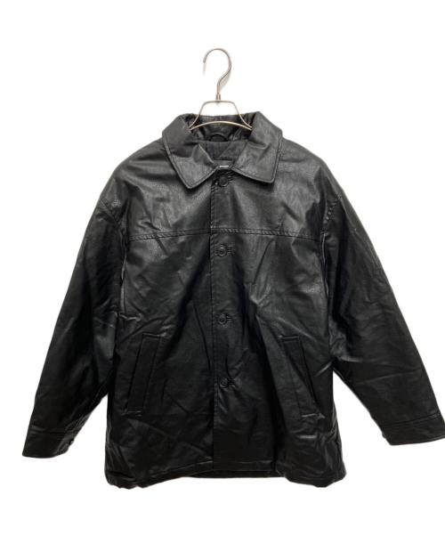 FREAK'S STORE（フリークスストア）FREAK'S STORE (フリークスストア) フェイクレザー カーコート ブラック サイズ:Sの古着・服飾アイテム