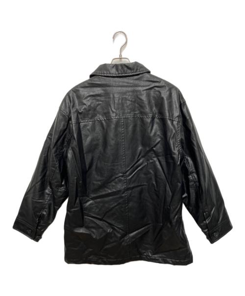 FREAK'S STORE（フリークスストア）FREAK'S STORE (フリークスストア) フェイクレザー カーコート ブラック サイズ:Sの古着・服飾アイテム