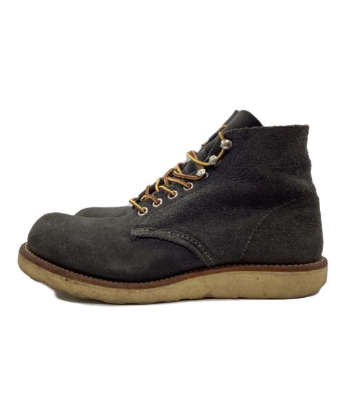 RED WING（レッドウィング）RED WING (レッドウィング) スウェードラウンドトゥブーツ グレー サイズ:23.5cmの古着・服飾アイテム