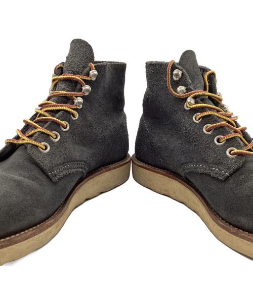 RED WING（レッドウィング）RED WING (レッドウィング) スウェードラウンドトゥブーツ グレー サイズ:23.5cmの古着・服飾アイテム