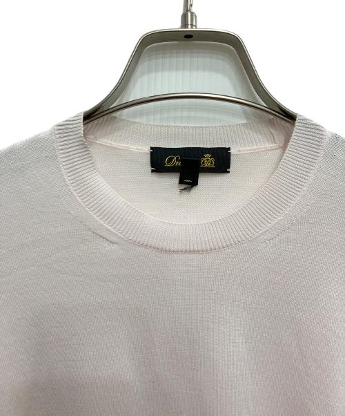 DRAWER（ドゥロワー）DRAWER (ドゥロワー) ハーフスリーブニット ピンク サイズ:1の古着・服飾アイテム