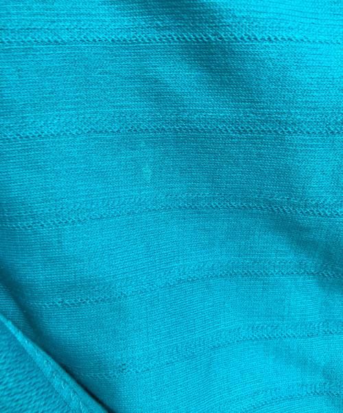 DRAWER（ドゥロワー）DRAWER (ドゥロワー) コットン フリンジ半袖 Tシャツ ブルー サイズ:1の古着・服飾アイテム