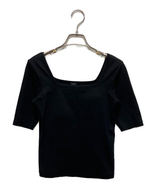 LOEFF（ロエフ）LOEFF (ロエフ) コットンリブスクエアTシャツ ブラック サイズ:不明の古着・服飾アイテム