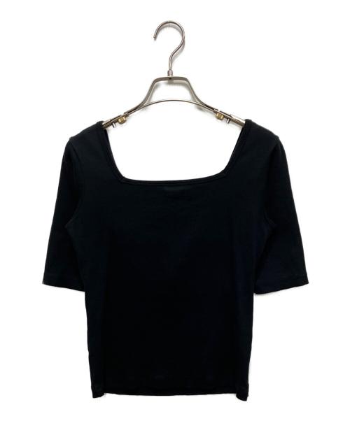 LOEFF（ロエフ）LOEFF (ロエフ) コットンリブスクエアTシャツ ブラック サイズ:不明の古着・服飾アイテム