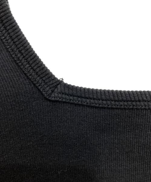 LOEFF（ロエフ）LOEFF (ロエフ) コットンリブスクエアTシャツ ブラック サイズ:不明の古着・服飾アイテム