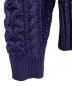 中古・古着 DRAWER (ドゥロワー) コットンケーブルニット ネイビー サイズ:不明：4000円