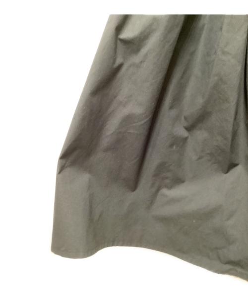 DRAWER（ドゥロワー）DRAWER (ドゥロワー) コットンタックサロペットスカート ブラック サイズ:SIZE　36の古着・服飾アイテム