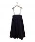 DRAWER (ドゥロワー) コットンタックサロペットスカート ブラック サイズ:SIZE　36：13000円