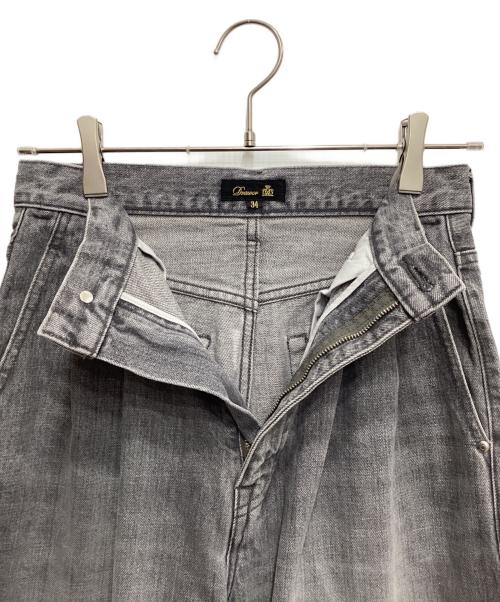 DRAWER（ドゥロワー）DRAWER (ドゥロワー) 3タックカーブデニム ブラック サイズ:34の古着・服飾アイテム
