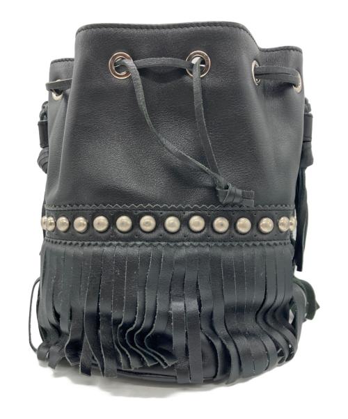 J&M DAVIDSON（ジェイ＆エム デヴィッドソン）J&M DAVIDSON (ジェイ＆エム デヴィッドソン) DRAWER (ドゥロワー) 別注カーニバル フリンジショルダーバッグ ブラックの古着・服飾アイテム