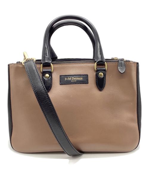 J&M DAVIDSON（ジェイ＆エム デヴィッドソン）J&M DAVIDSON (ジェイ＆エム デヴィッドソン) 2WAYショルダーバッグ ブラウン×ブラックの古着・服飾アイテム