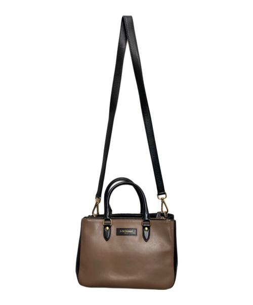 J&M DAVIDSON（ジェイ＆エム デヴィッドソン）J&M DAVIDSON (ジェイ＆エム デヴィッドソン) 2WAYショルダーバッグ ブラウン×ブラックの古着・服飾アイテム