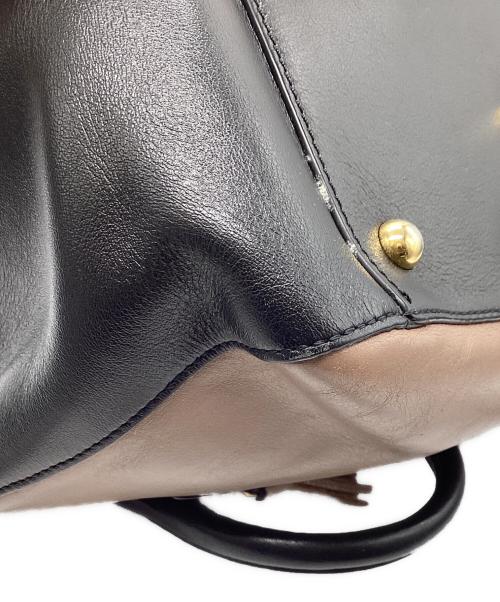 J&M DAVIDSON（ジェイ＆エム デヴィッドソン）J&M DAVIDSON (ジェイ＆エム デヴィッドソン) 2WAYショルダーバッグ ブラウン×ブラックの古着・服飾アイテム