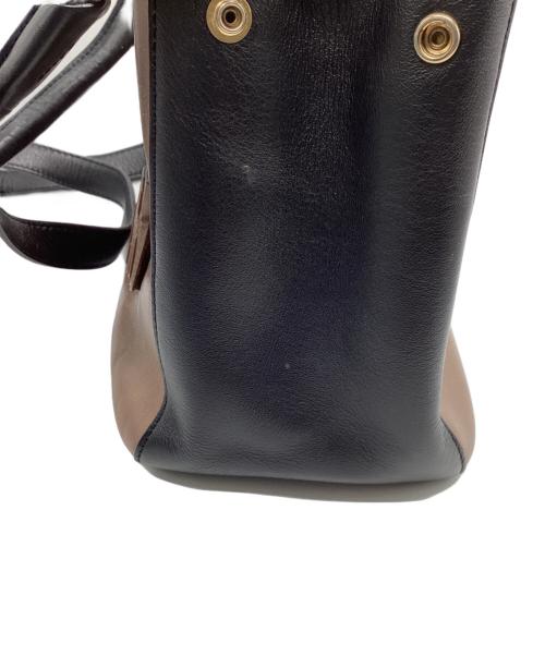 J&M DAVIDSON（ジェイ＆エム デヴィッドソン）J&M DAVIDSON (ジェイ＆エム デヴィッドソン) 2WAYショルダーバッグ ブラウン×ブラックの古着・服飾アイテム