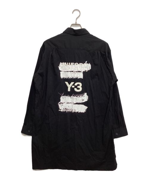 Y-3（ワイスリー）Y-3 (ワイスリー) U GFX LOGO SHIRT（U GFX ロゴ シャツ） ブラック サイズ:Mの古着・服飾アイテム