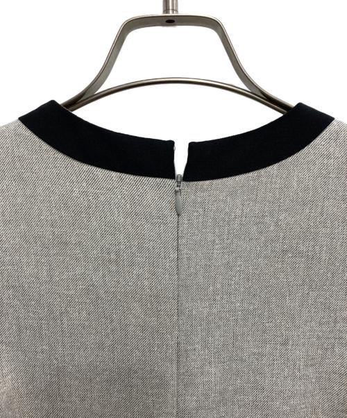 Snidel（スナイデル）Snidel (スナイデル) サイドプリーツバイカラーワンピ グレー サイズ:Oの古着・服飾アイテム