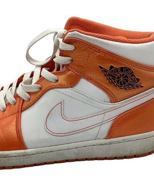NIKE（ナイキ）NIKE (ナイキ) AIR JORDAN 1 MID オレンジ サイズ:28cmの古着・服飾アイテム