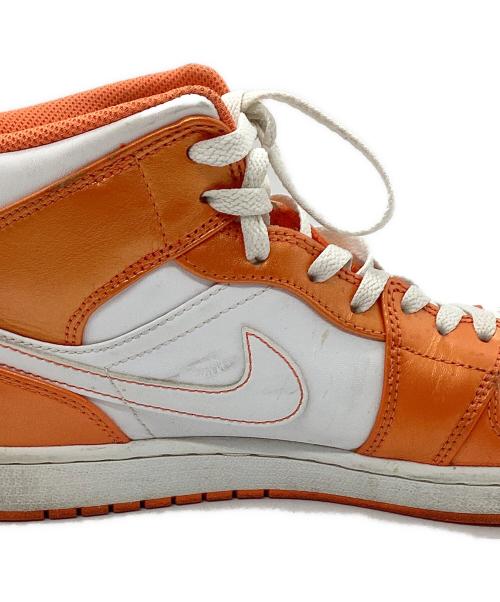 NIKE（ナイキ）NIKE (ナイキ) AIR JORDAN 1 MID オレンジ サイズ:28cmの古着・服飾アイテム