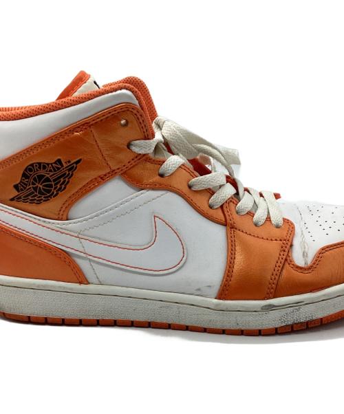 NIKE（ナイキ）NIKE (ナイキ) AIR JORDAN 1 MID オレンジ サイズ:28cmの古着・服飾アイテム