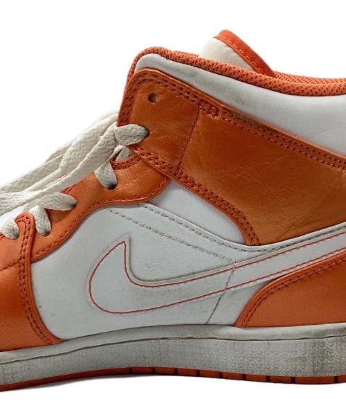 NIKE（ナイキ）NIKE (ナイキ) AIR JORDAN 1 MID オレンジ サイズ:28cmの古着・服飾アイテム