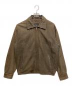 BARNEYS NEWYORKバーニーズ・ニューヨーク）の古着「レザースイングトップ」｜ブラウン