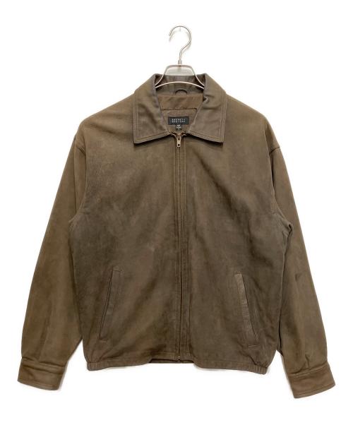 BARNEYS NEWYORK（バーニーズ・ニューヨーク）BARNEYS NEWYORK (バーニーズ・ニューヨーク) レザースイングトップ ブラウン サイズ:Sの古着・服飾アイテム